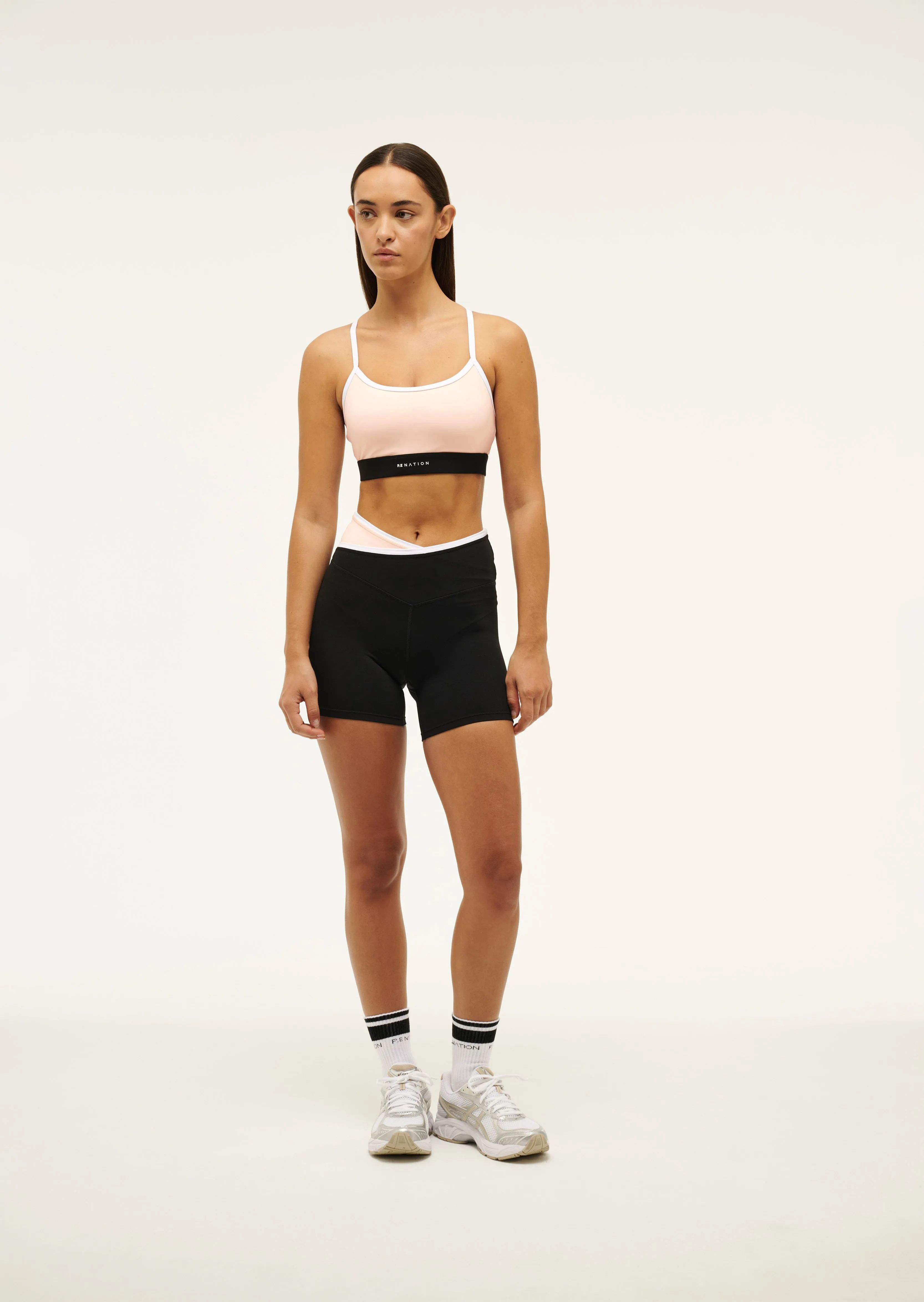 SIGNATURE SPORTS BRA IN BLUSH sold by P.E Nation product image thumbnail 4