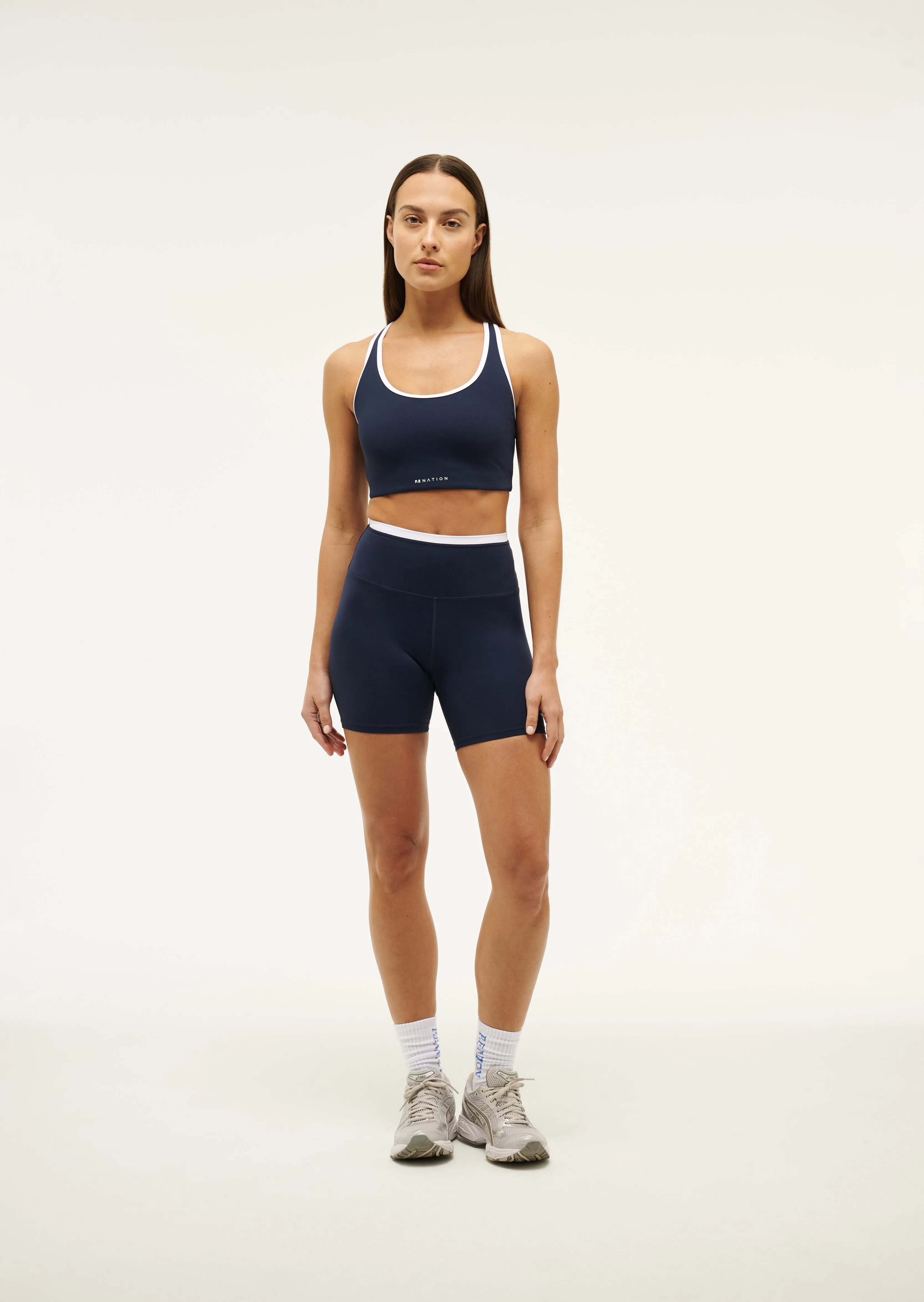 STELLAR SPORTS BRA IN DARK NAVY sold by P.E Nation product image thumbnail 4