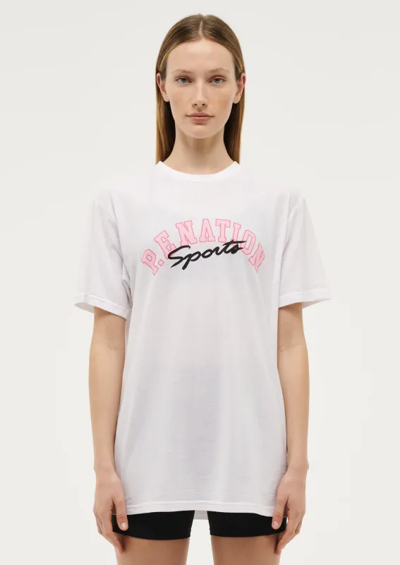 SOULRAD 2 TEE IN OPTIC WHITE made by P.E Nation