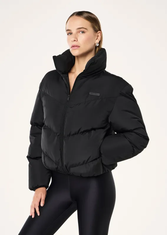 PIVOT PUFFER JACKET IN BLACK made by P.E Nation