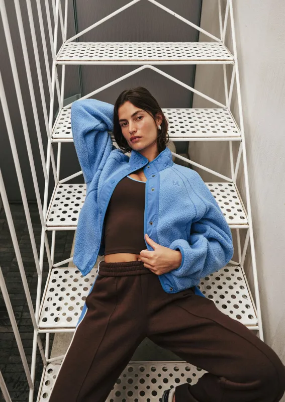 VENTURE SHERPA JACKET IN MARINA made by P.E Nation