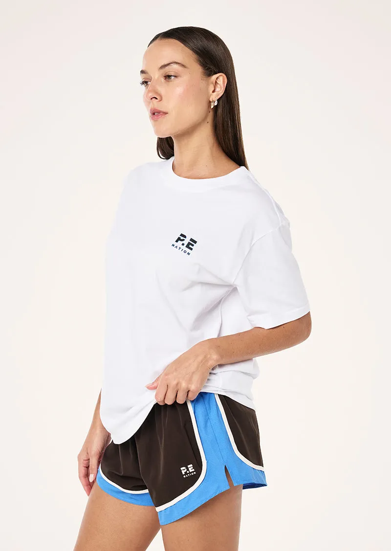 HEADS UP 2.0 TEE IN WHITE sold by P.E Nation product image thumbnail 4