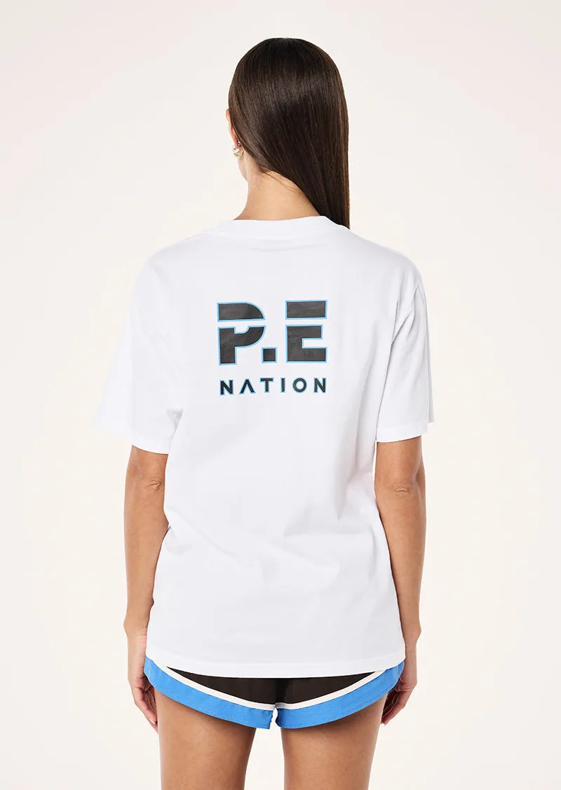 HEADS UP 2.0 TEE IN WHITE sold by P.E Nation product image thumbnail 5