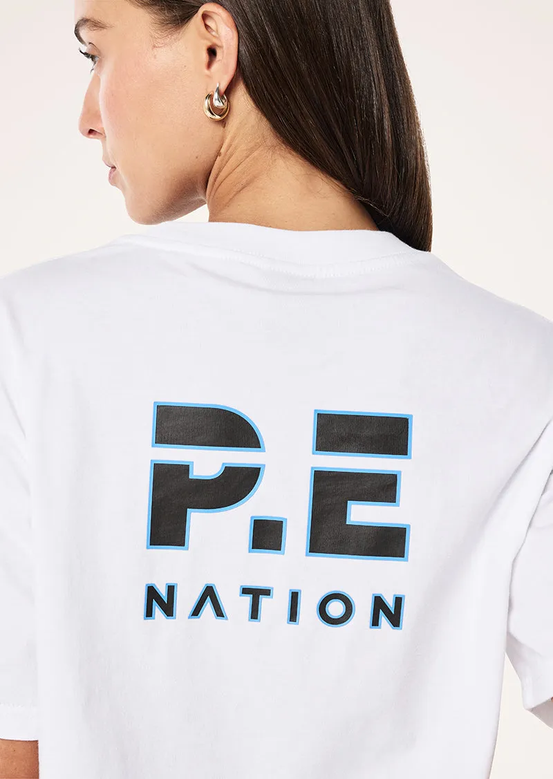 HEADS UP 2.0 TEE IN WHITE sold by P.E Nation product image thumbnail 2