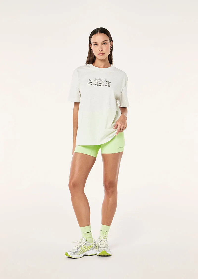 GLIDE RELAXED TEE IN SNOW MARLE sold by P.E Nation product image thumbnail 5