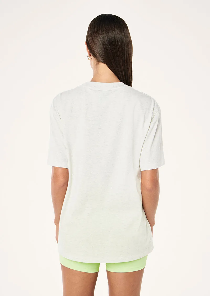 GLIDE RELAXED TEE IN SNOW MARLE sold by P.E Nation product image thumbnail 4