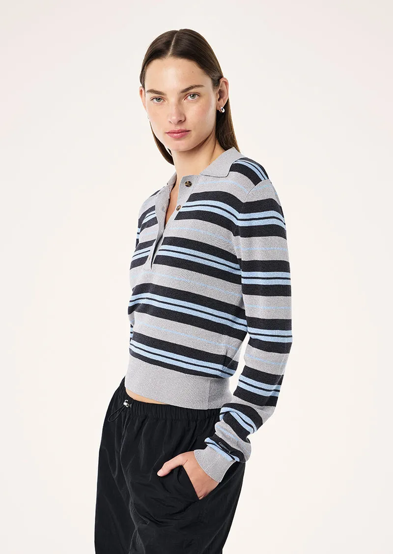AFTERGLOW KNIT IN SILVER STRIPE sold by P.E Nation product image thumbnail 3