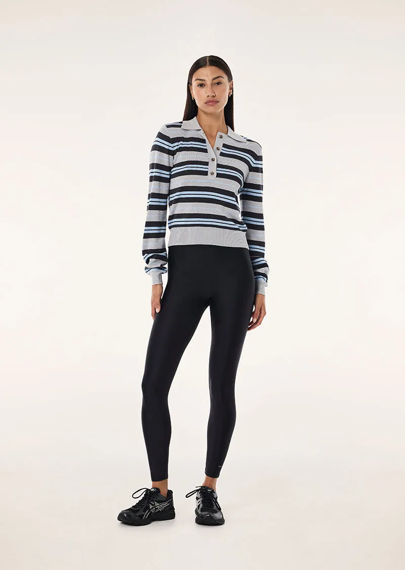 AFTERGLOW KNIT IN SILVER STRIPE sold by P.E Nation product image thumbnail 5