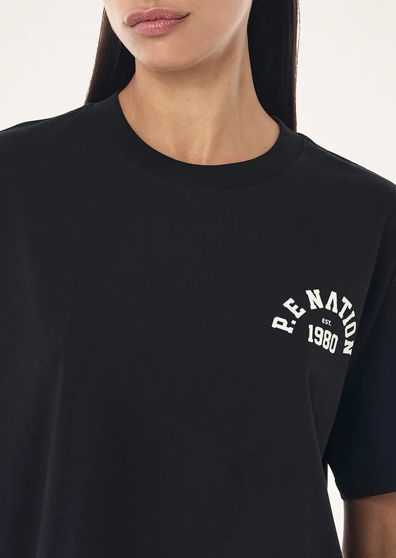 SWERVE TEE IN BLACK sold by P.E Nation product image thumbnail 2