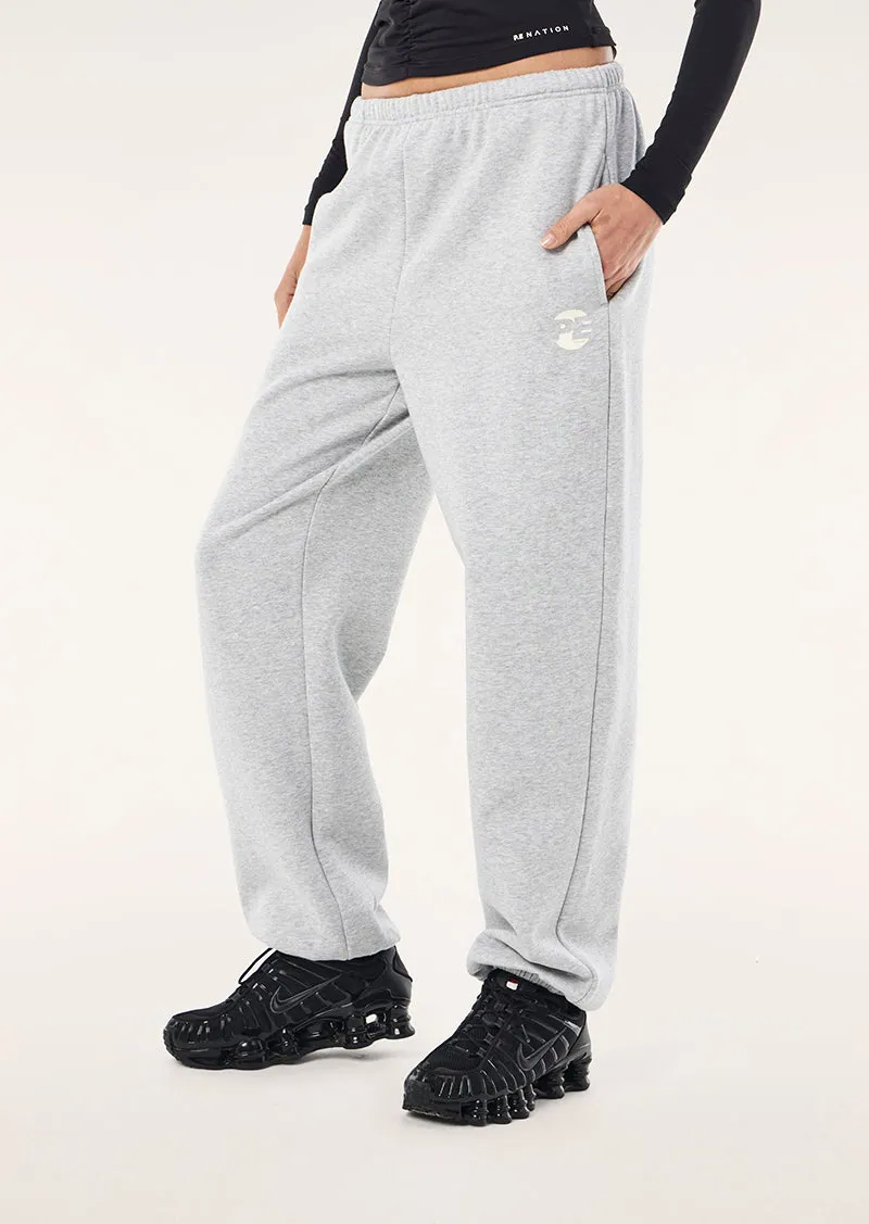 VOLTAGE TRACKPANT IN MID GREY MARLE sold by P.E Nation product image thumbnail 5