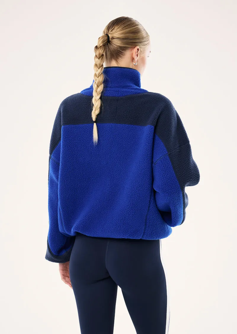 THE DREAM SHERPA JACKET IN DEEP BLUE sold by P.E Nation product image thumbnail 5