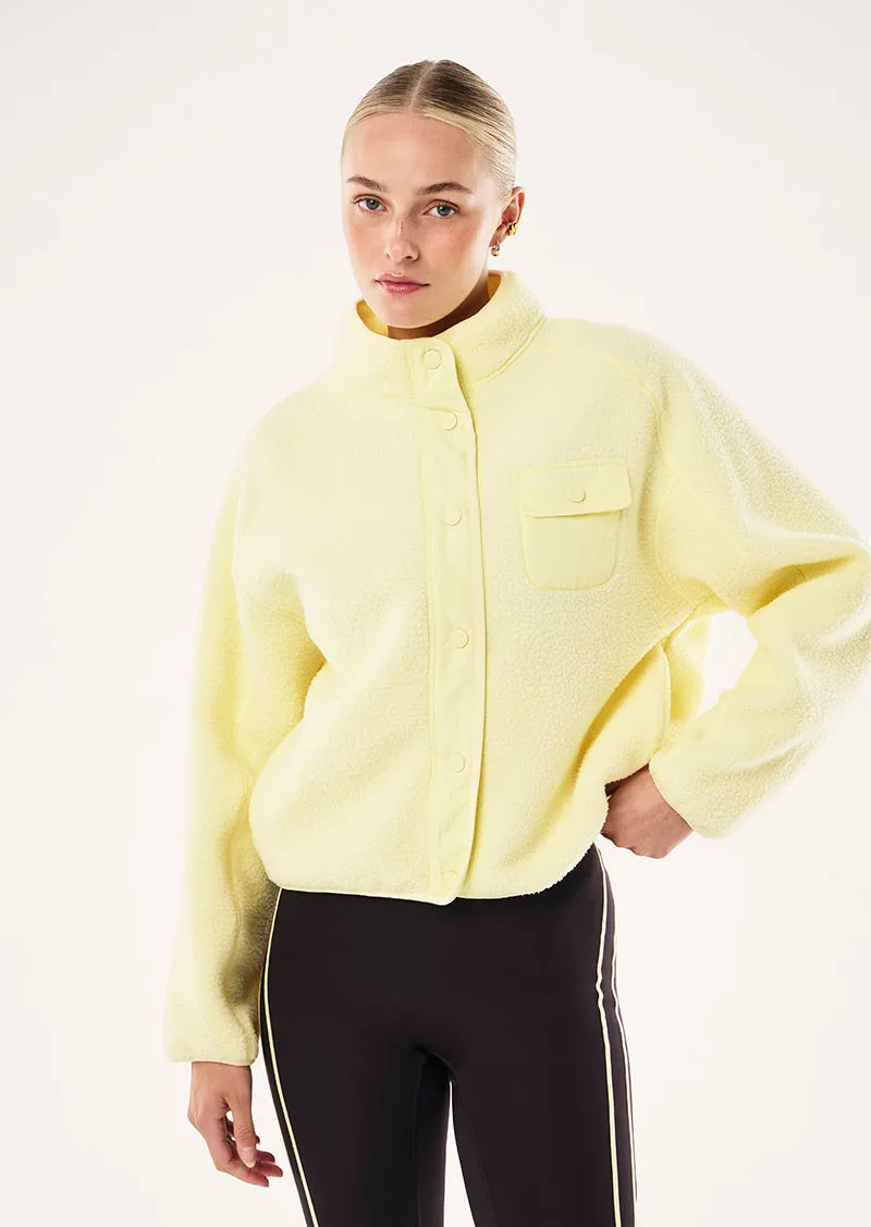 TAKEOVER JACKET IN SOFT YELLOW sold by P.E Nation