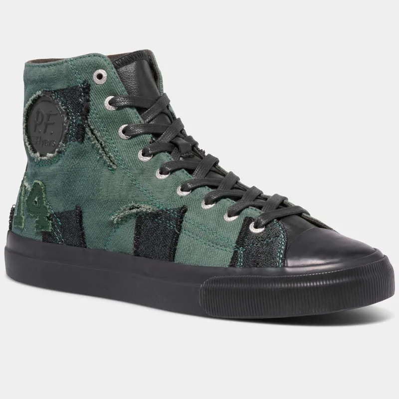 All-American High-Top 14, Deep Green/Black sold by P.F. Flyers