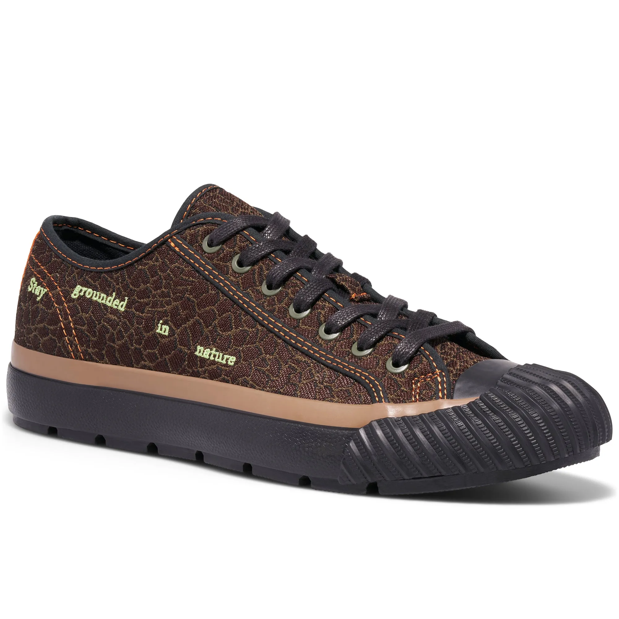 Grounder by Saeed Ferguson Low-Top Brown/Black sold by P.F. Flyers