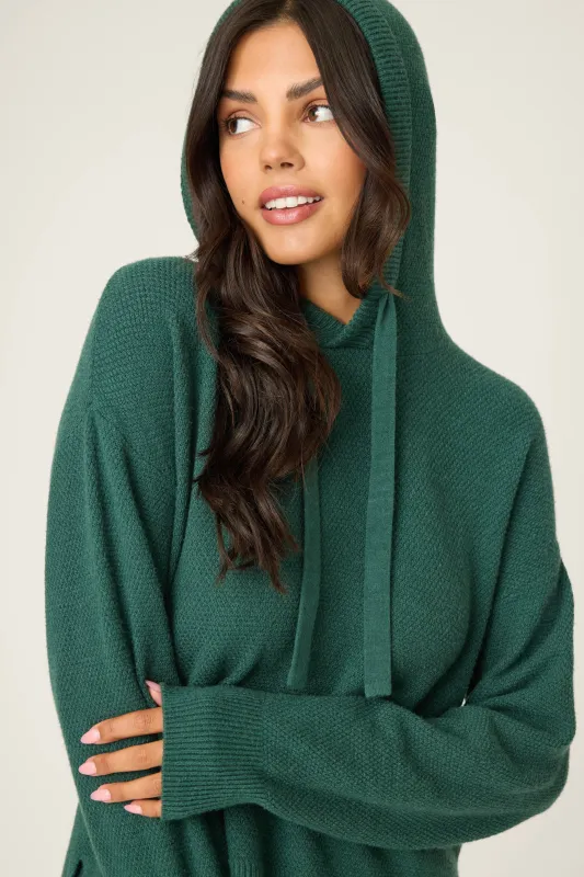 Sweater Weather Forest Green Hoodie made by P.J. Salvage