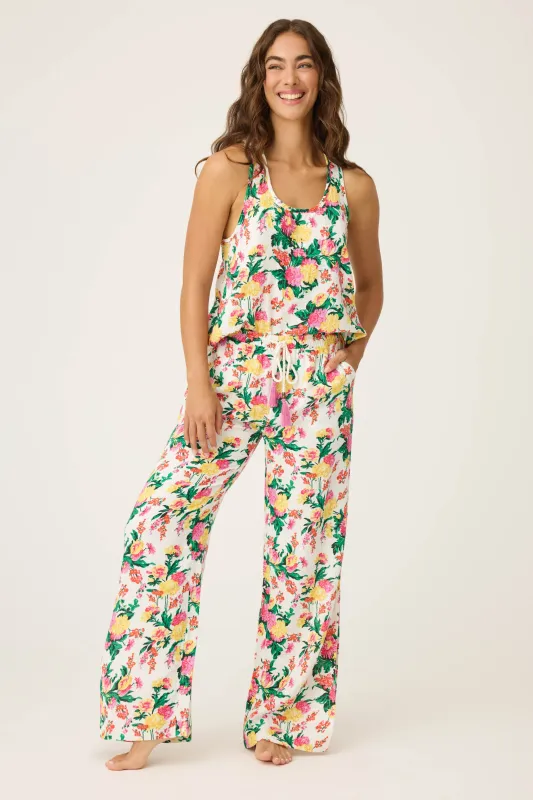 Tropical Floral Print PJ Set sold by P.J. Salvage