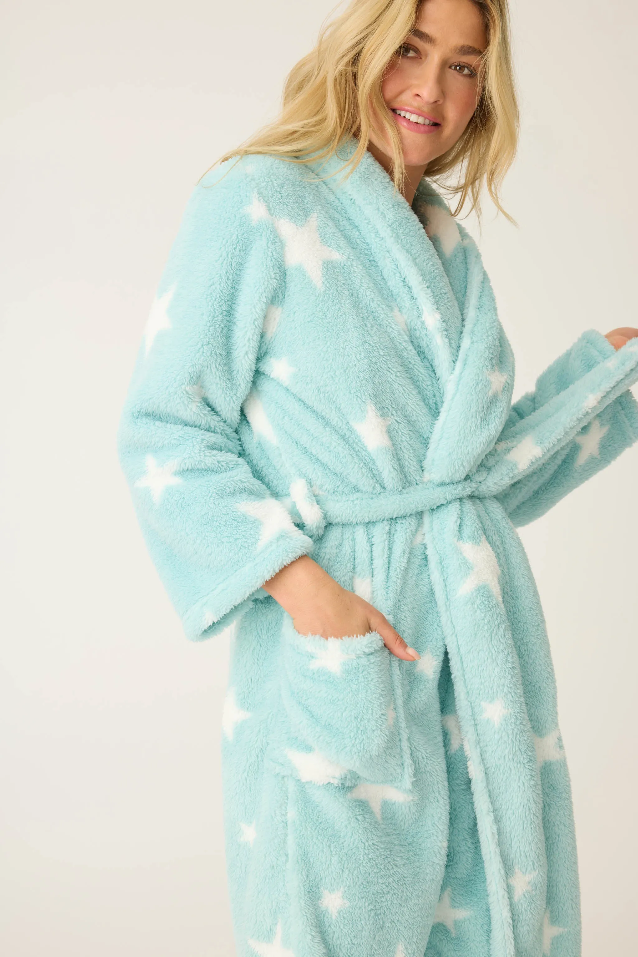 Let's Get Cozy Star Print Robe sold by P.J. Salvage product image thumbnail 2