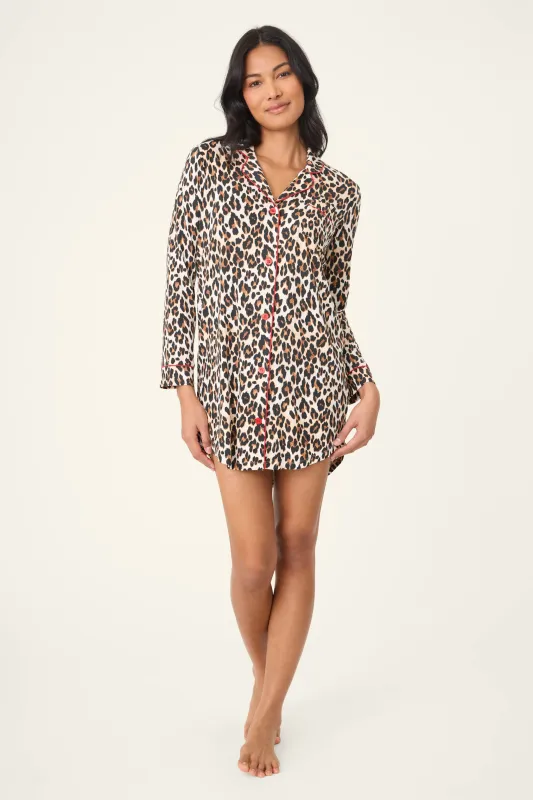 Holiday Dreams Leopard Print Nightshirt sold by P.J. Salvage