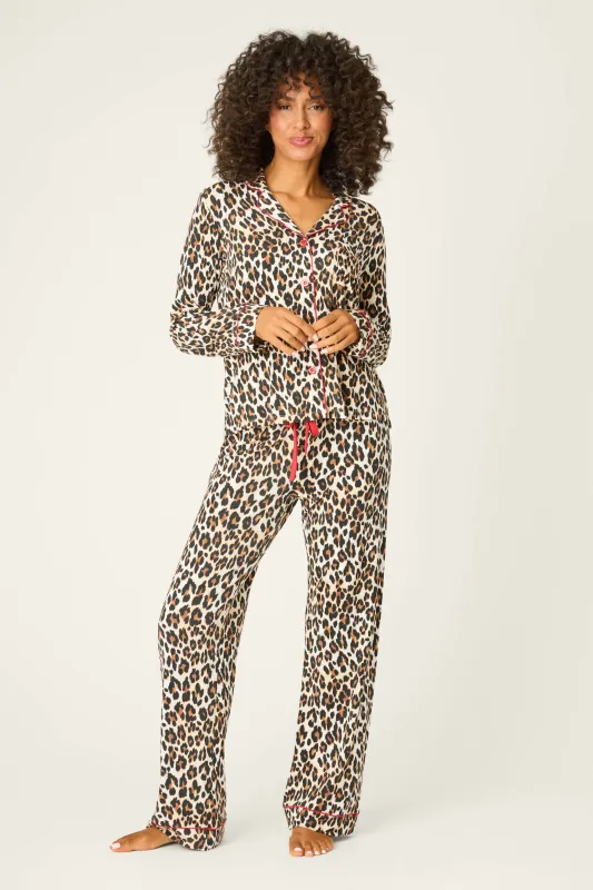 Holiday Dreams Leopard Print Pants Set sold by P.J. Salvage