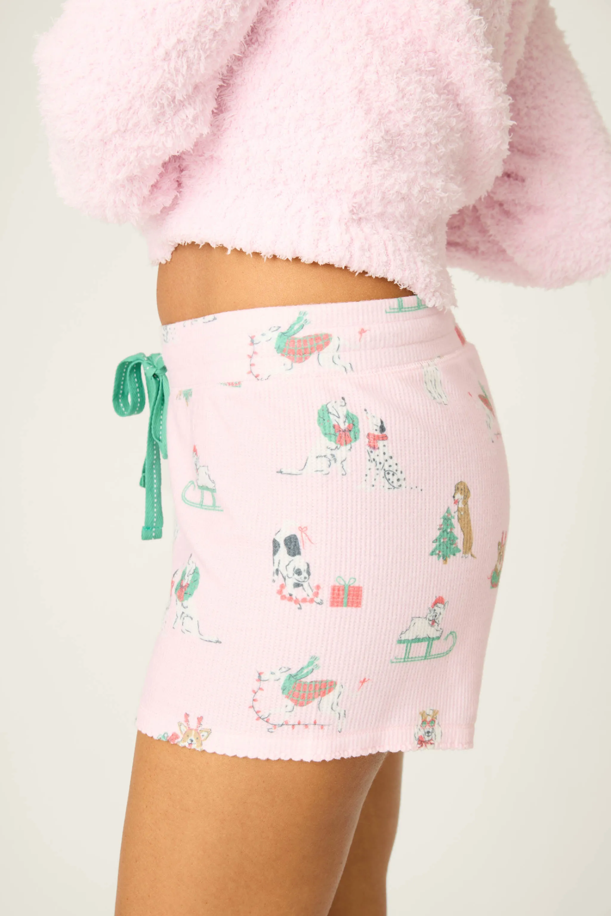 Peace & Pawlidays Dog Print Shorts sold by P.J. Salvage product image thumbnail 5