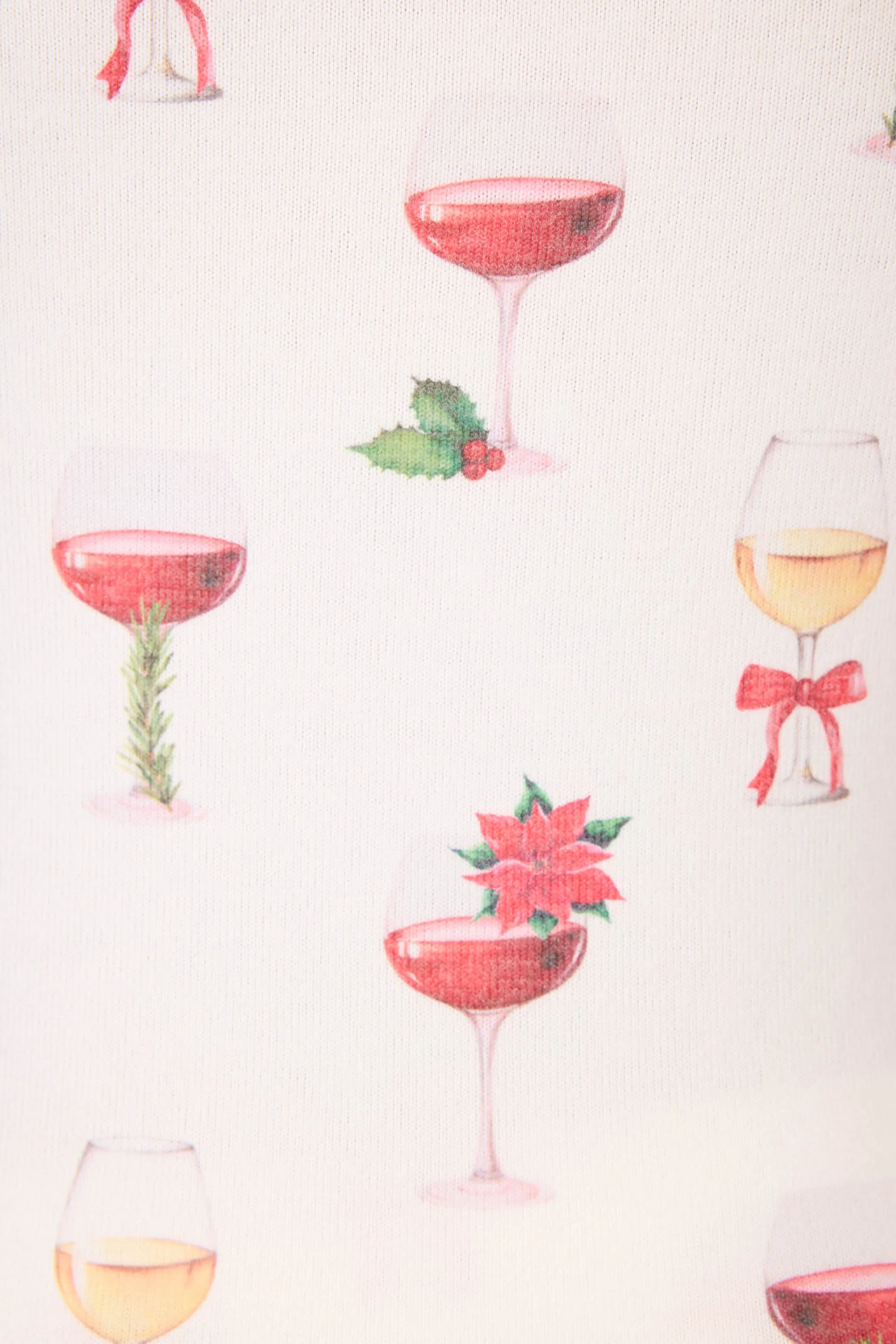 Let's Get Toasty Holiday Wine Print Tank Top sold by P.J. Salvage product image thumbnail 2
