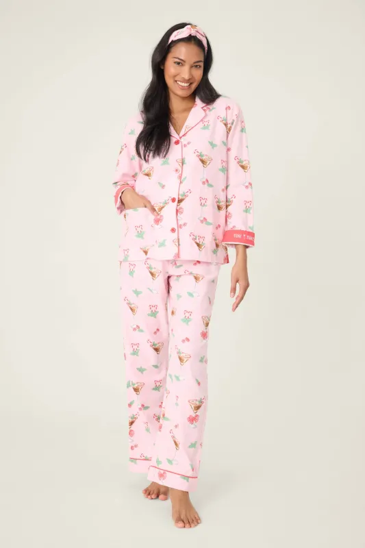 Tini Time Drink Print 3-Piece Flannel PJ Set sold by P.J. Salvage