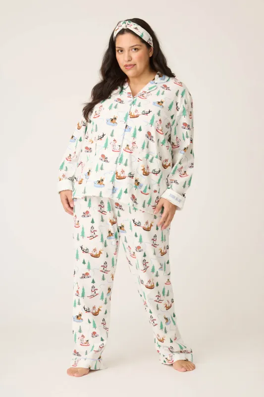 Sleigh All Day 3-Piece Plus Size Flannel PJ Set sold by P.J. Salvage