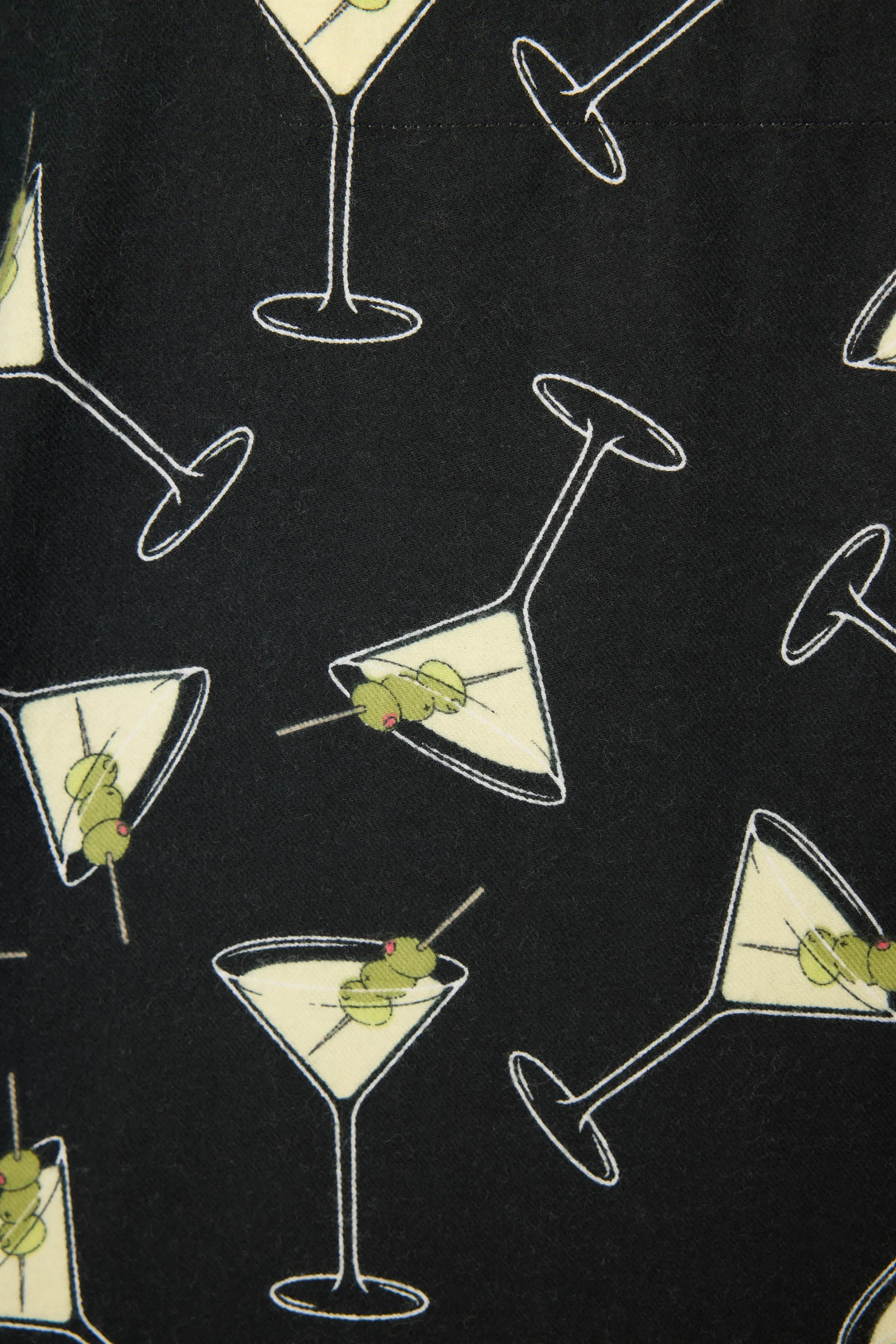 Merrier With A Martini 3-Piece Flannel PJ Set sold by P.J. Salvage product image thumbnail 2