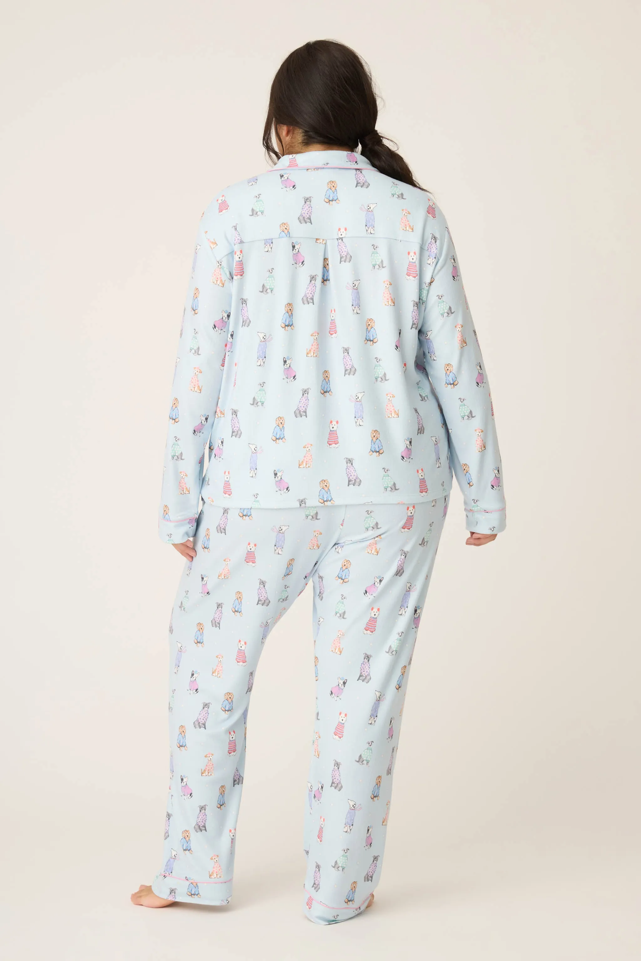 Doggone Cold Dog Print Plus Size Pointelle PJ Set sold by P.J. Salvage product image thumbnail 4