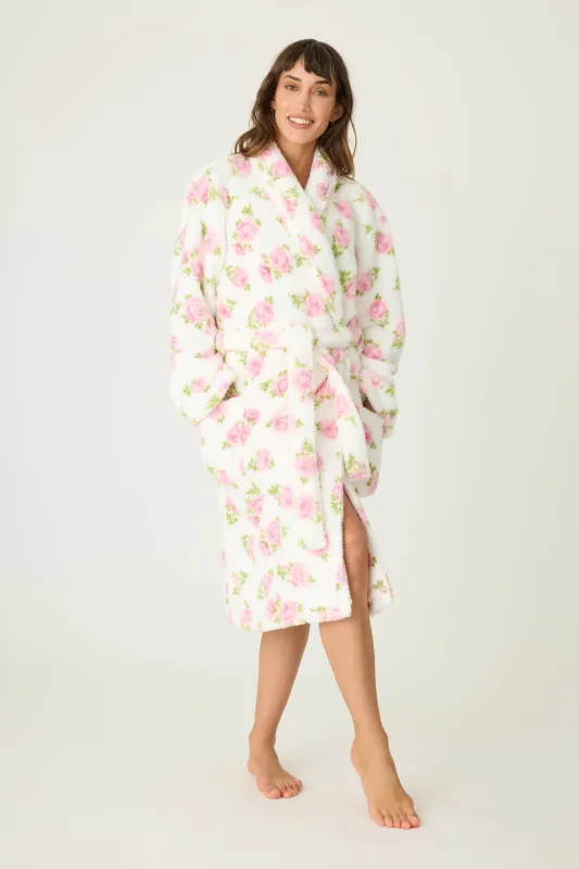 Let's Get Cozy Floral Print Robe sold by P.J. Salvage