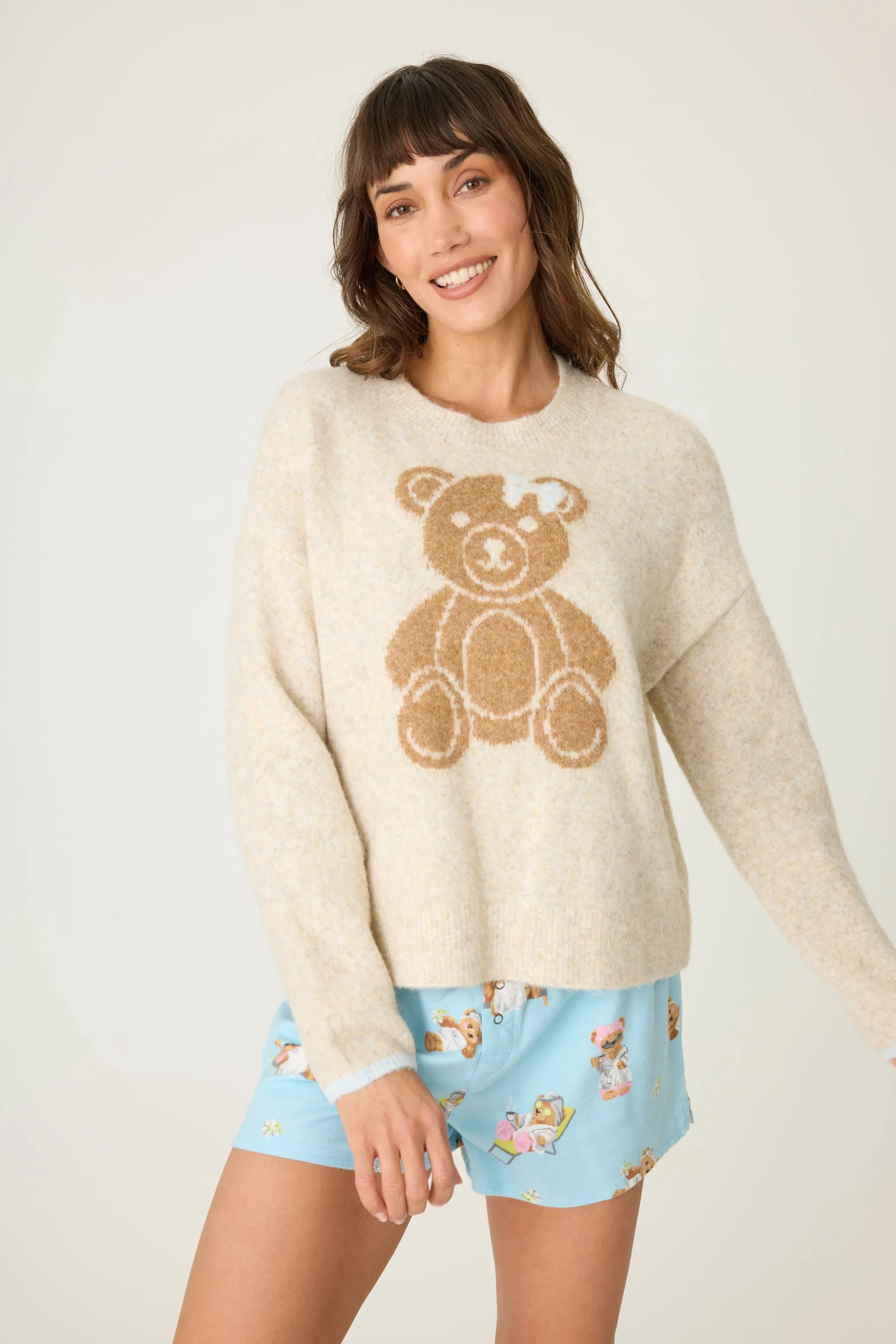 Teddy Bear Graphic Snuggle Sweater sold by P.J. Salvage product image thumbnail 2