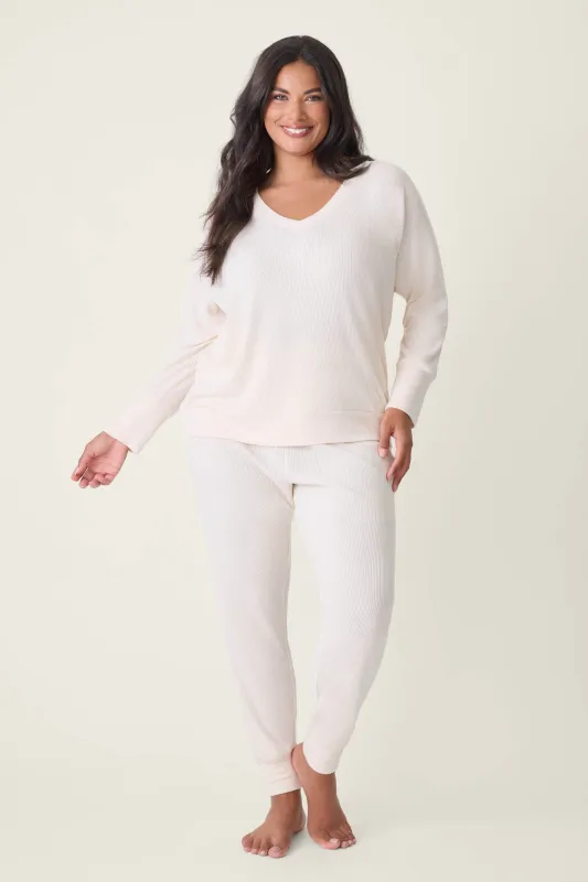 Textured Essentials Plus Size Lounge Set sold by P.J. Salvage