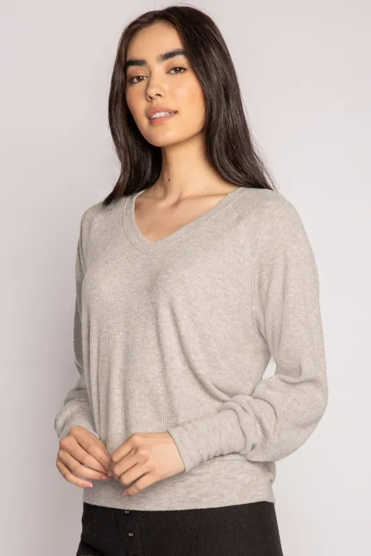 Textured Essentials Long Sleeve Top sold by P.J. Salvage