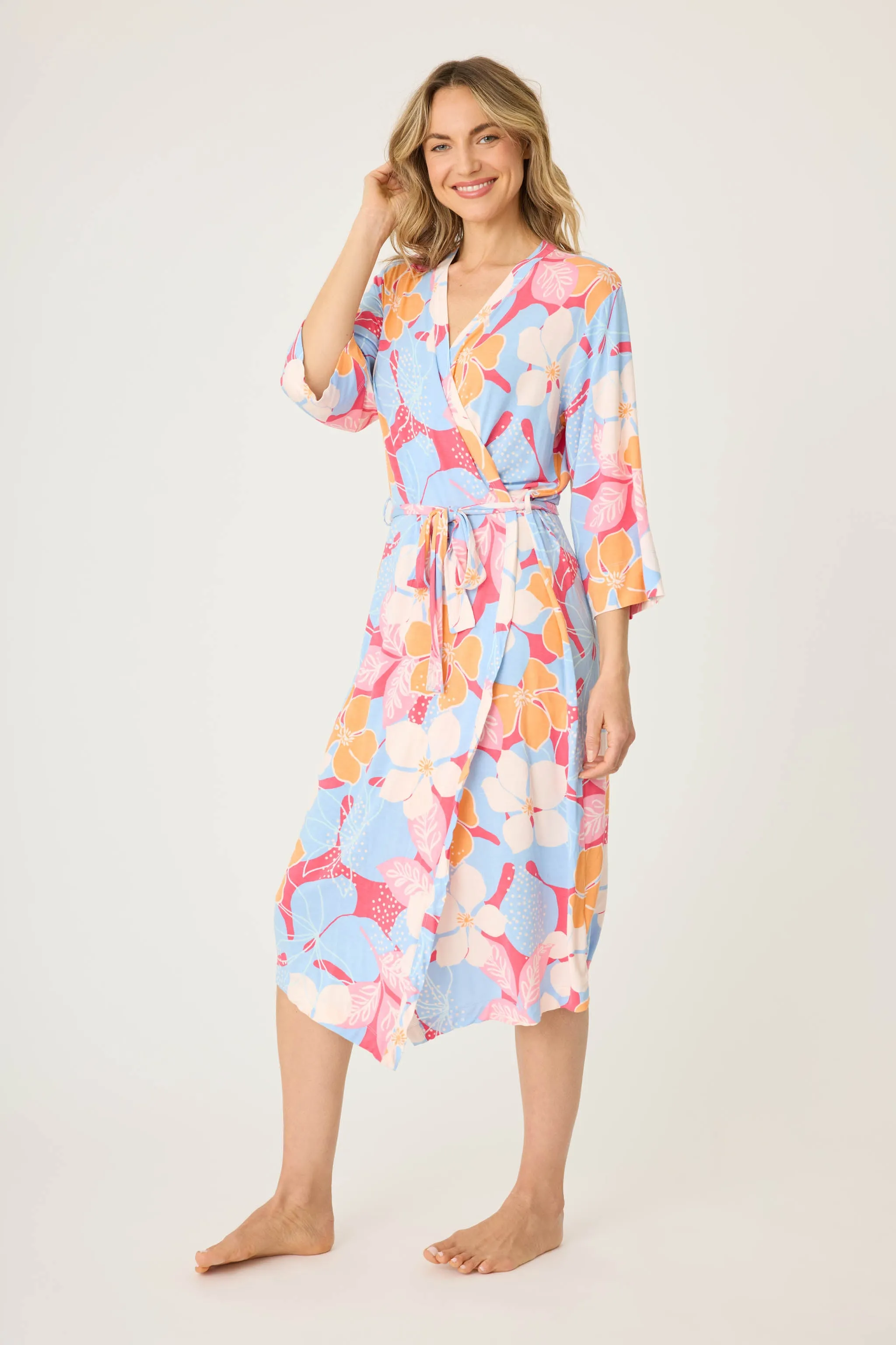 Tropical Dreams Floral Robe sold by P.J. Salvage product image thumbnail 5