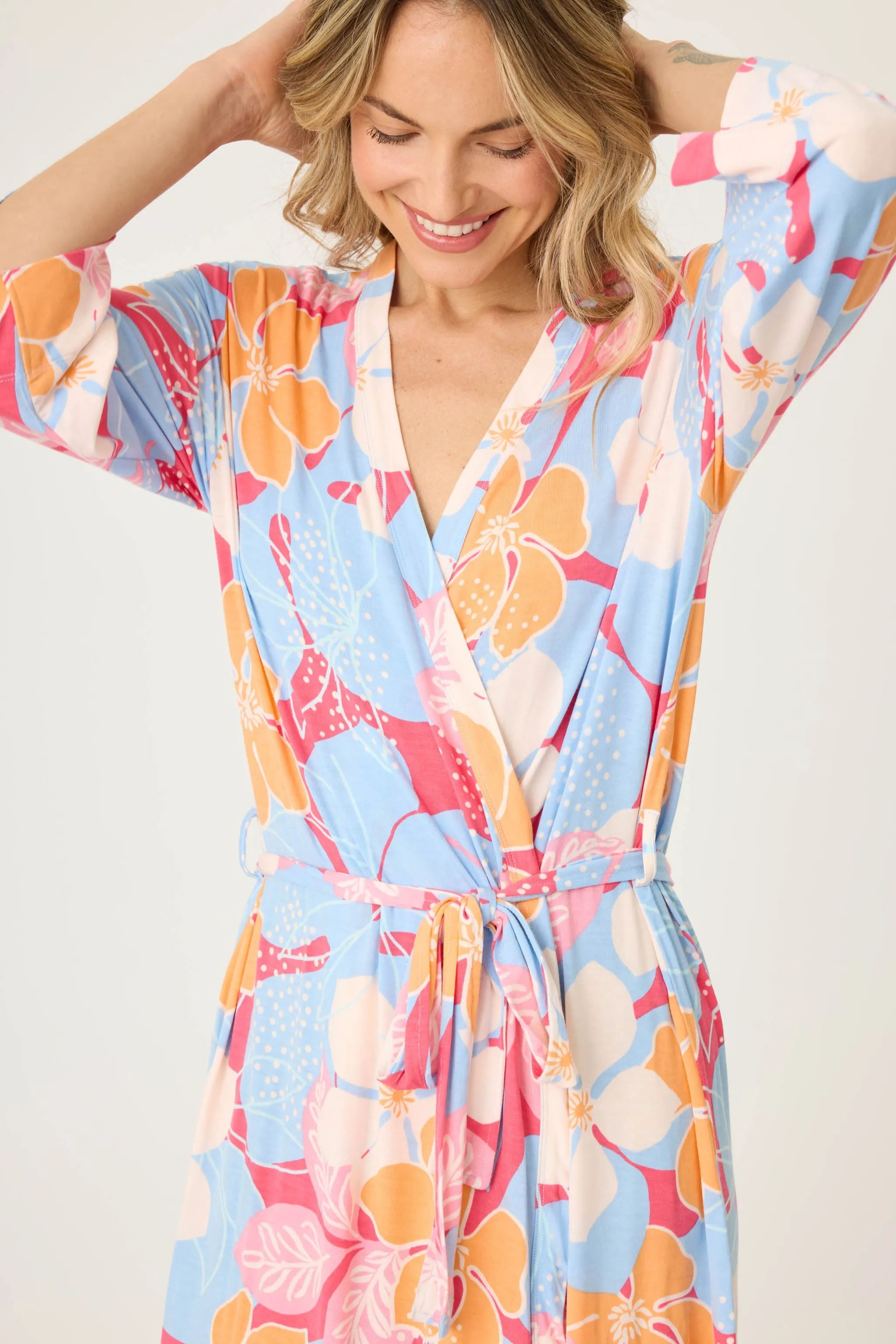 Tropical Dreams Floral Robe sold by P.J. Salvage product image thumbnail 3
