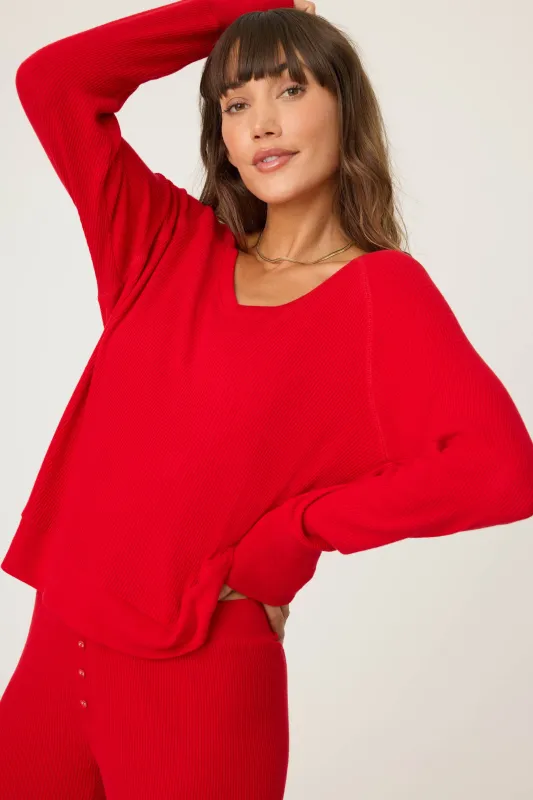 Textured Essentials Long Sleeve Top sold by P.J. Salvage