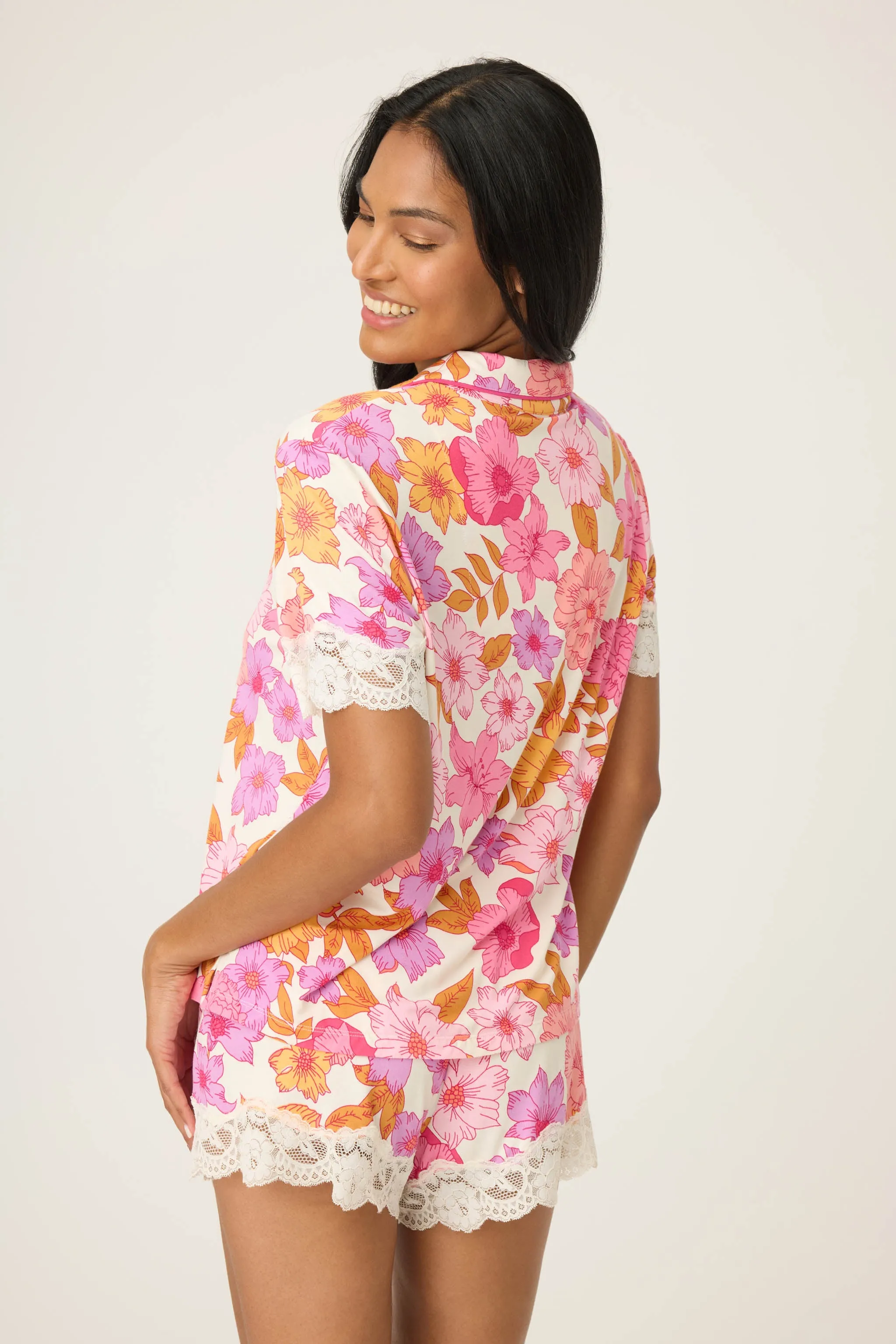 Sweet Dreams Floral Print Short Modal PJ Set sold by P.J. Salvage product image thumbnail 2