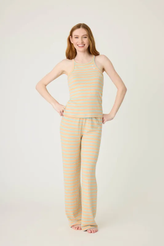 Sunshine On My Mind Multi-Striped Lounge Set made by P.J. Salvage