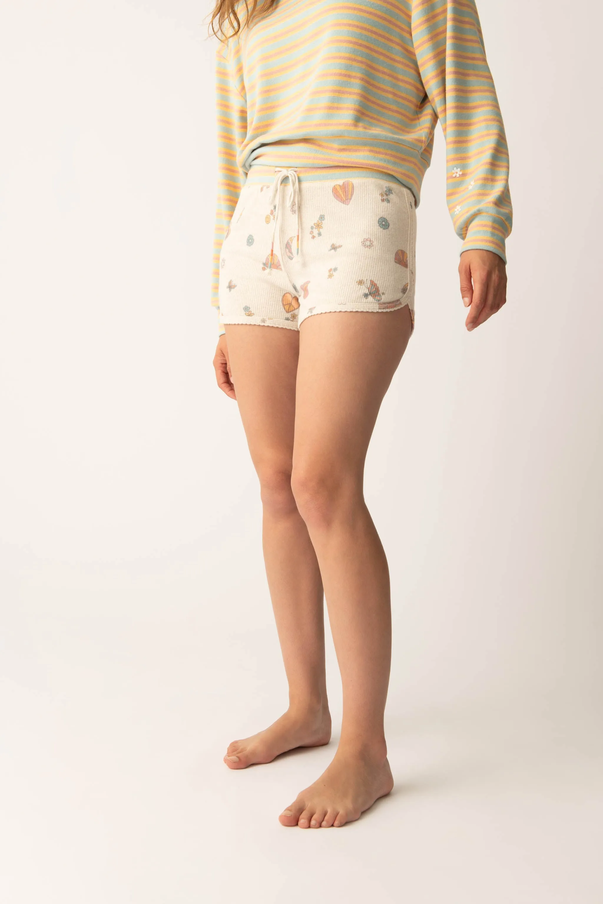 Sunshine On My Mind Emoji-Fun Shorts sold by P.J. Salvage product image thumbnail 4