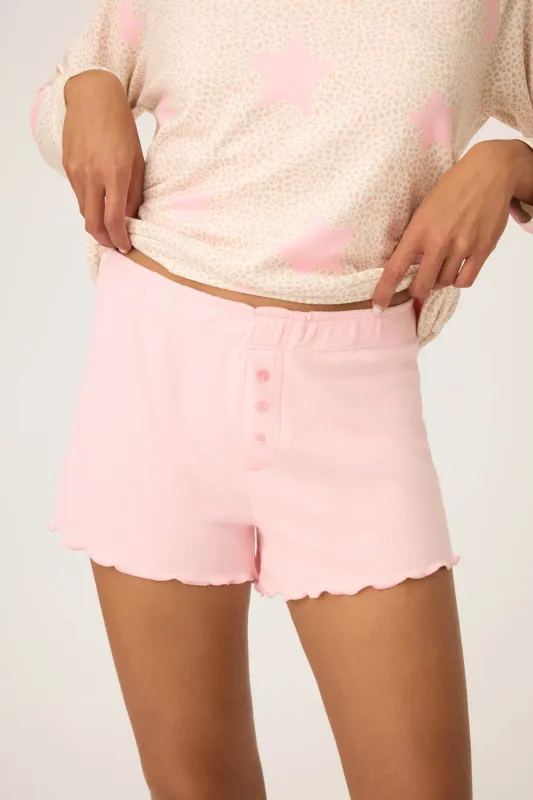 Stay Wild Solid Pointelle Shorts sold by P.J. Salvage