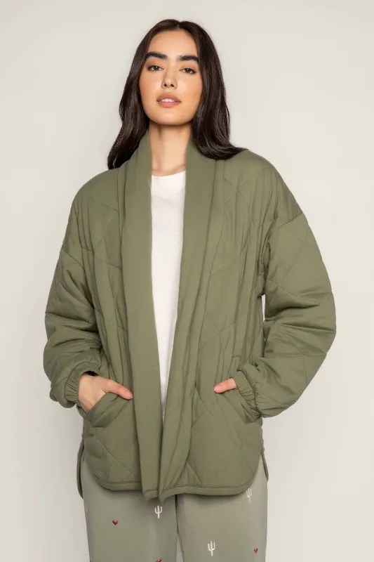 Quilted Jersey Jacket sold by P.J. Salvage