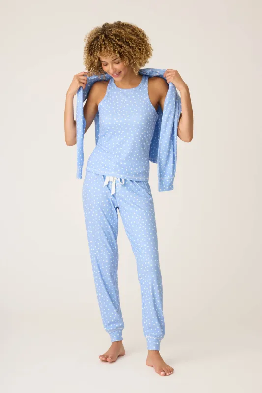 Pointelle Essentials Ditsy Star 4-Piece Loungewear Set sold by P.J. Salvage
