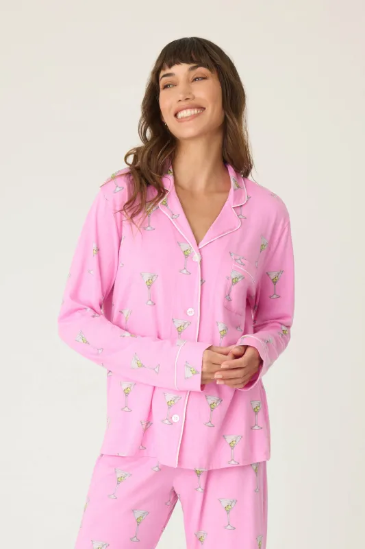 Playful Prints Drinks Pajama Top sold by P.J. Salvage