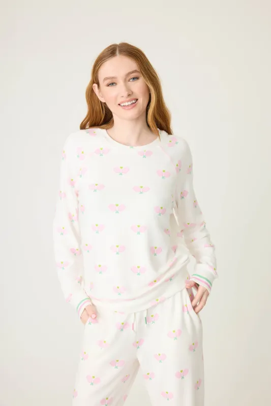 Peachy Party Pickleball Long Sleeve Top sold by P.J. Salvage