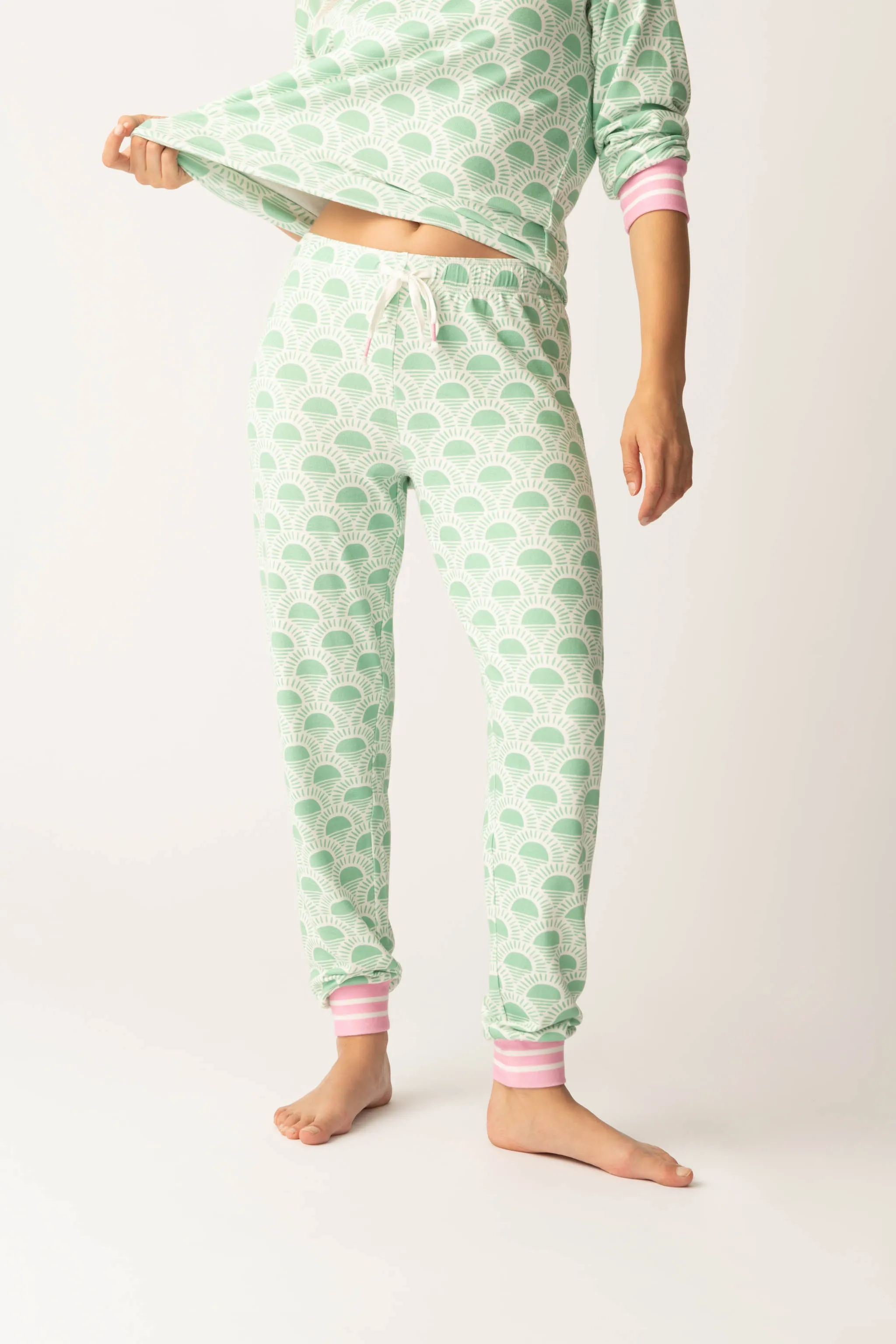 Peachy Party Courtside Banded Pants sold by P.J. Salvage product image thumbnail 3