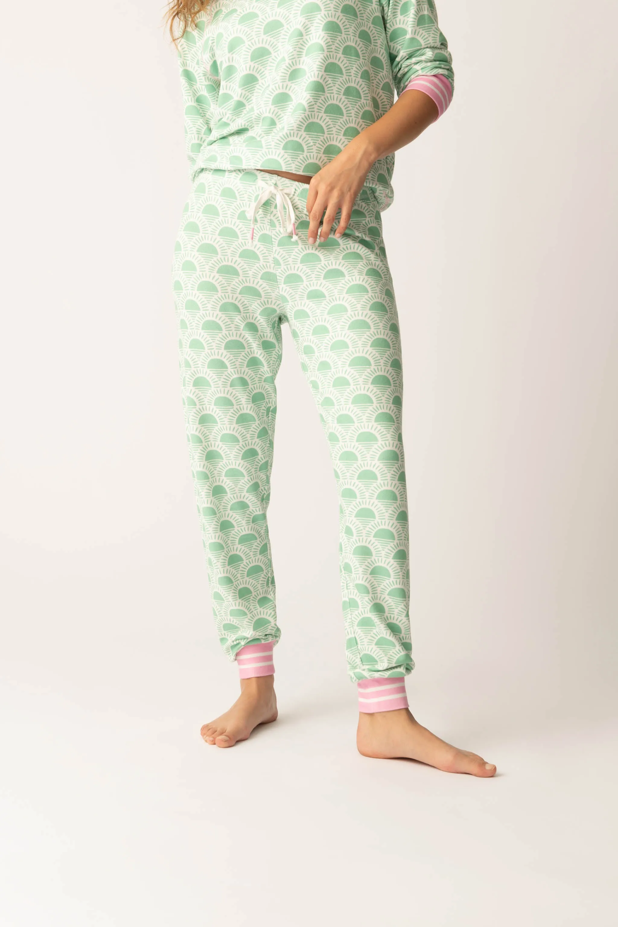 Peachy Party Courtside Banded Pants sold by P.J. Salvage