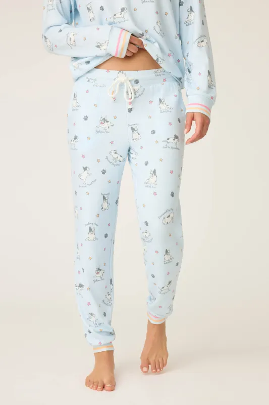 Paws & Breathe Dog Print Banded Pants sold by P.J. Salvage