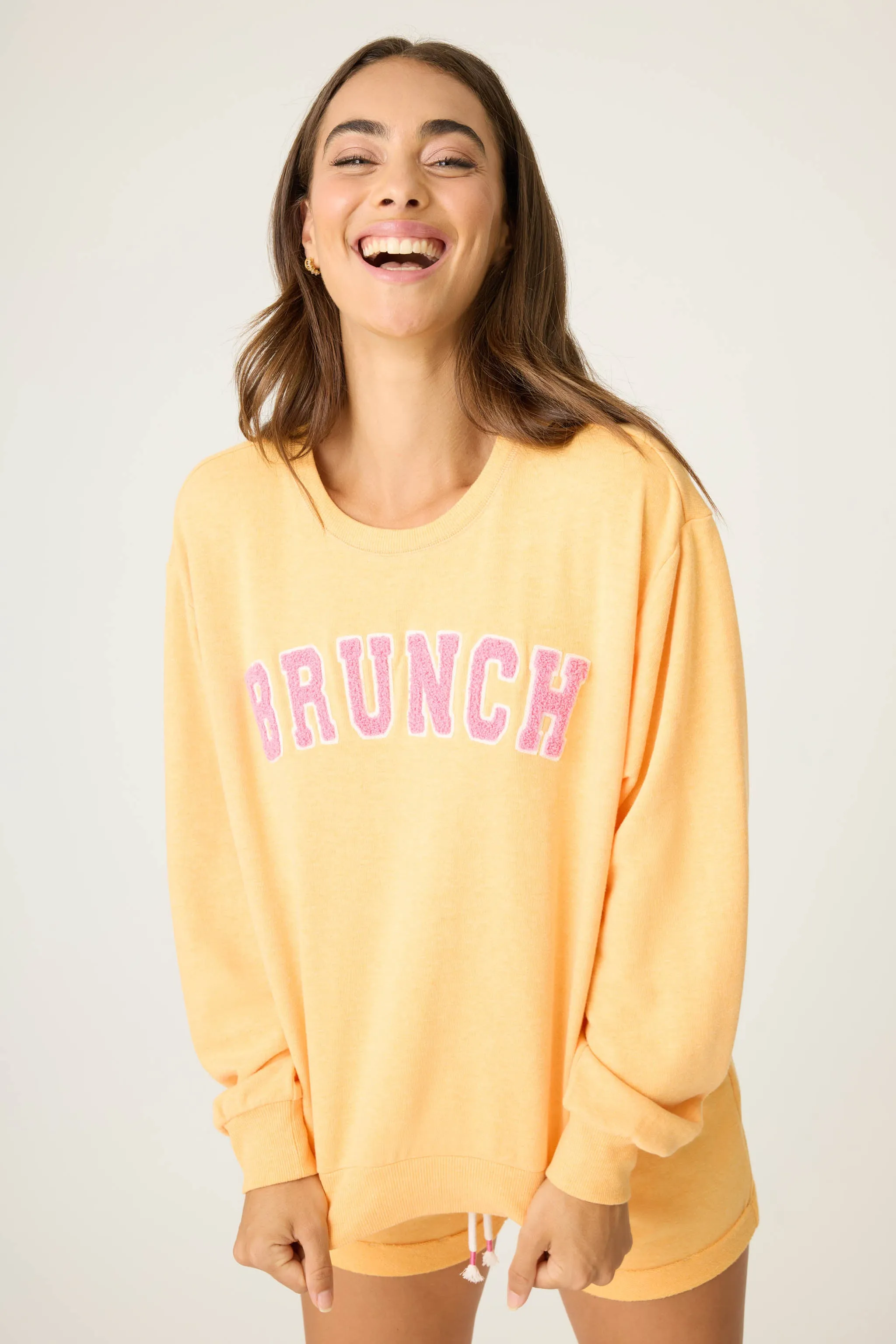 Mimosa Me Graphic Terry Sweatshirt sold by P.J. Salvage product image thumbnail 3