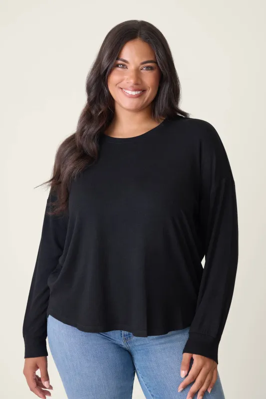 Jammie Essentials Long Sleeve Top - Plus Size sold by P.J. Salvage
