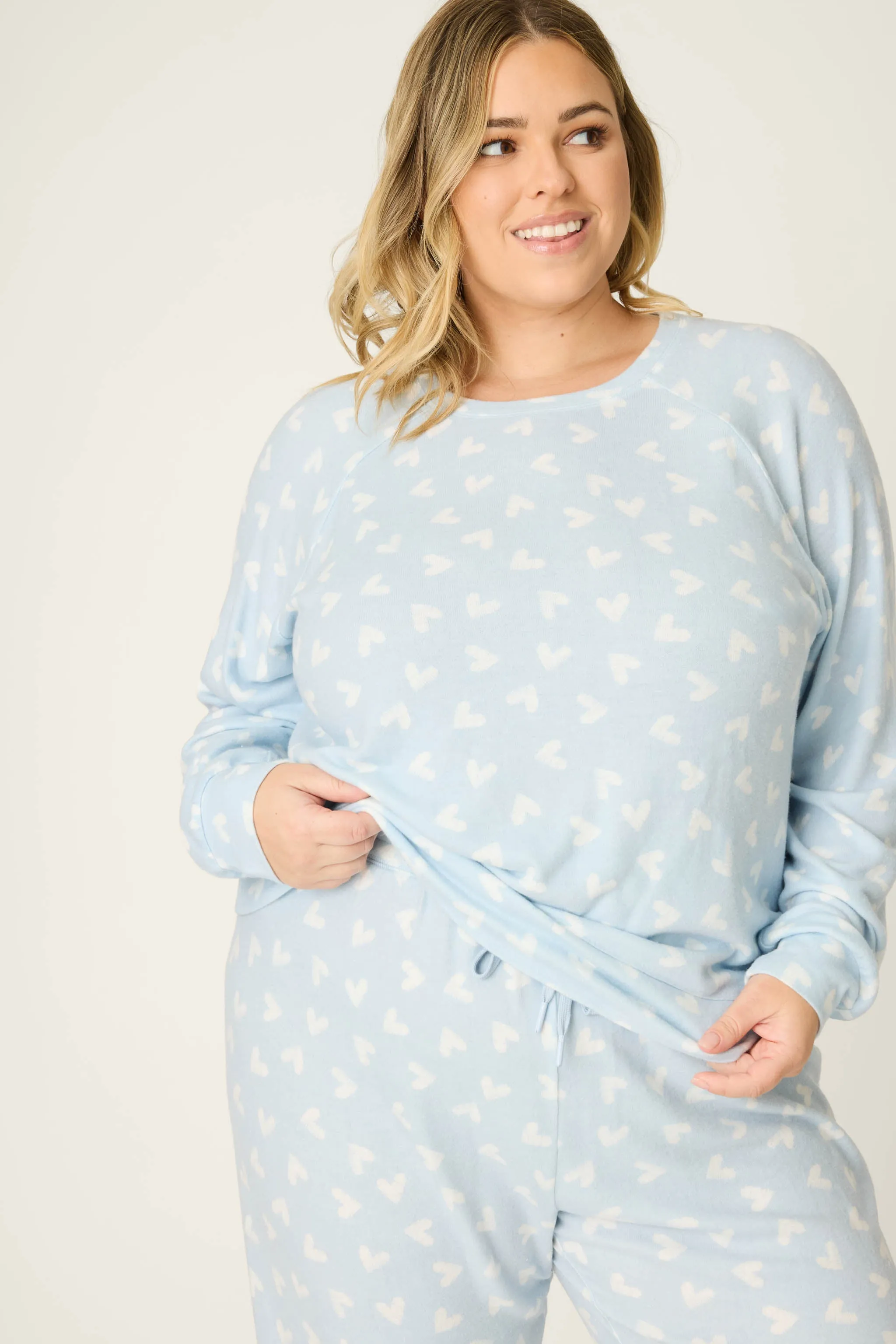 Heart Print Plus Size PJ Set sold by P.J. Salvage product image thumbnail 4